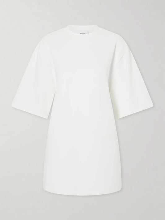 Cut-out Cotton-blend Jersey Mini Dress