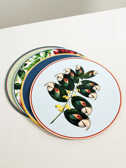 + Beto Val Set Of Four Wood Placemats