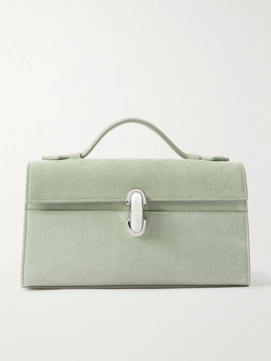 Savette Symmetry Pochette Suede Tote
