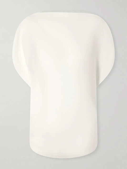 Poppi Cotton And Silk-blend Blouse