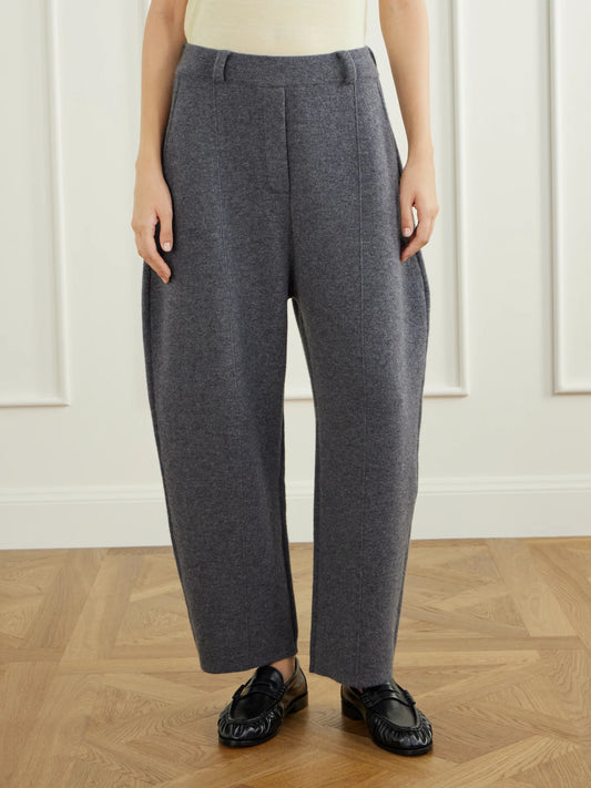 LISA YANG Wrenda Cashmere Barrel-leg Pants