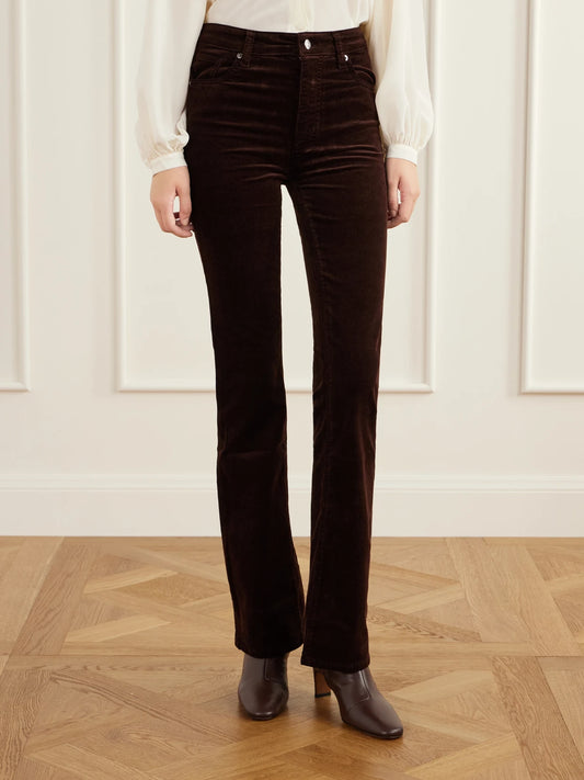 FRAME The Corduroy Reboot Cotton-blend High-rise Wide-leg Pants