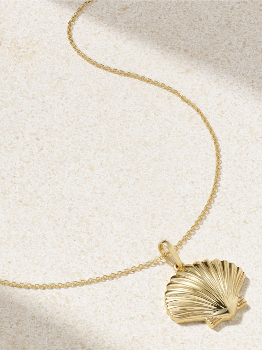 Small Venus 14-karat Gold Necklace