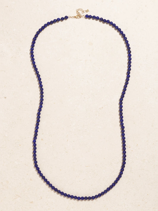 14-karat Gold Lapis Lazuli Necklace