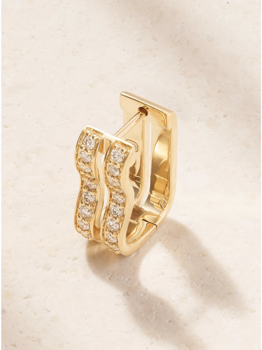14-karat Gold Diamond Single Earring