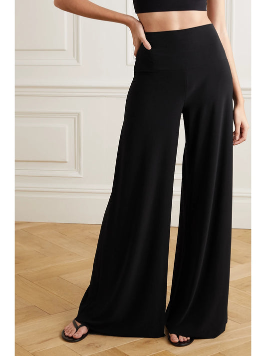 Elephant Stretch-jersey Wide-leg Pants