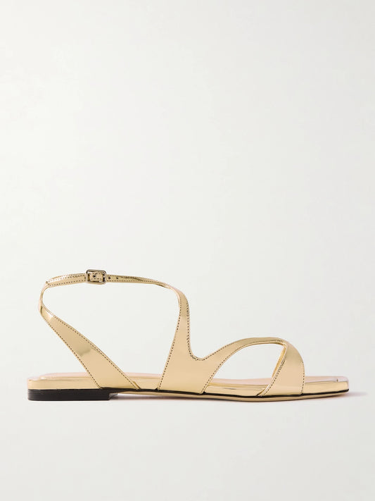 Ayla Metallic Leather Sandals