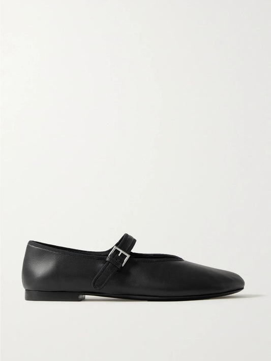 Boheme Leather Mary Jane Ballet Flats