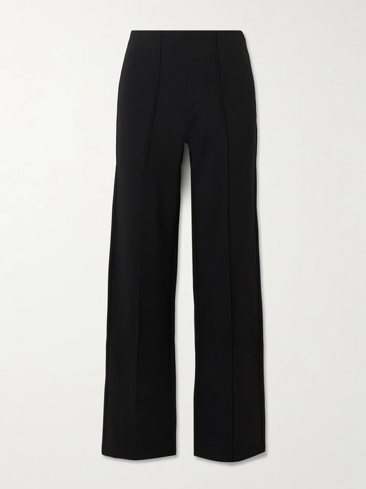 Baselayers Mid-rise Cropped Kick Flare Pants - Obsidian