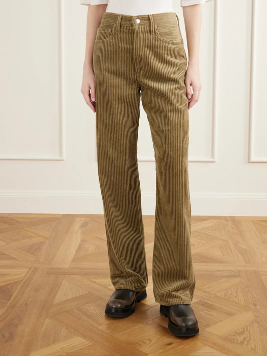 AGOLDE Vintage Loose Cotton-corduroy Straight-leg Pants
