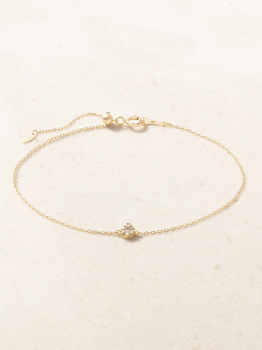 Floating 18-karat Gold Diamond Bracelet