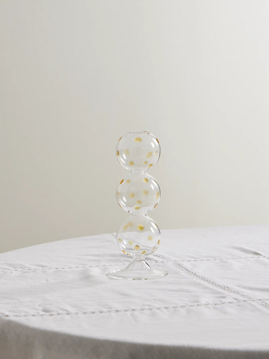 Tall Glass Candleholder