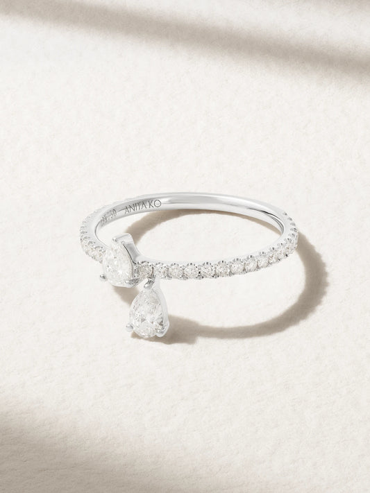 Princess 18-karat White Gold Diamond Ring