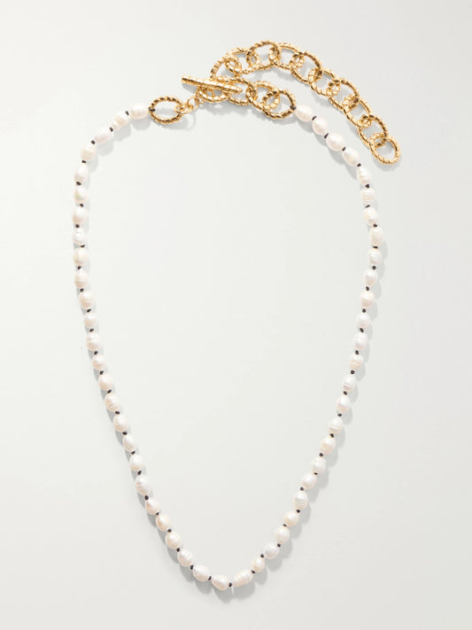 Paola Sighinolfi Grace Gold-plated Pearl Necklace