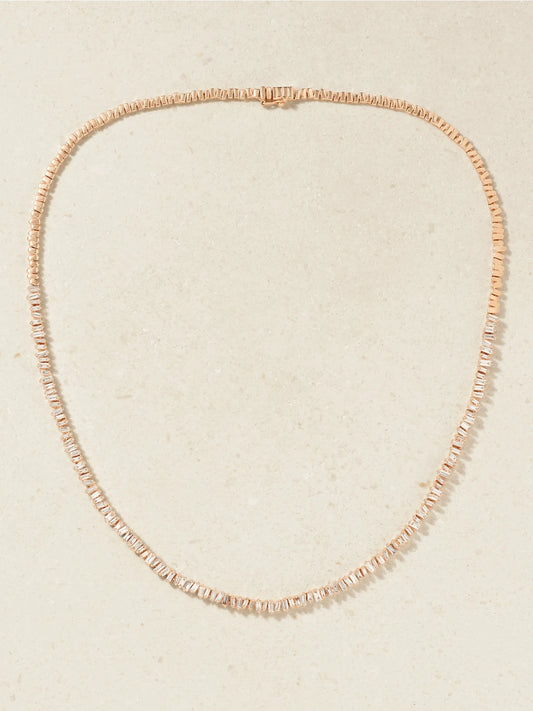 18-karat Rose Gold Diamond Necklace