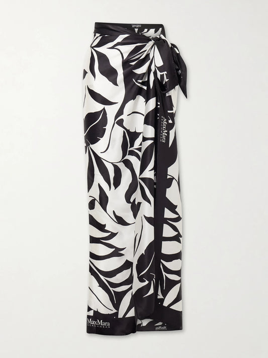 Beachwear Spuma Printed Silk Pareo