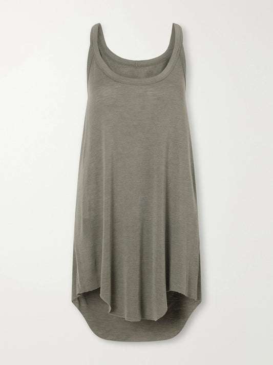 Rick Owens Gigi Wool And Silk-blend Jersey Tank