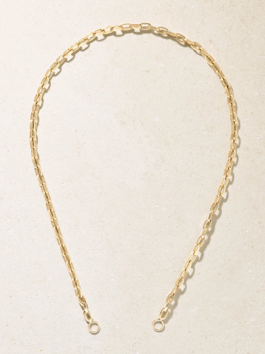 Marla Aaron Biker 14-karat Gold Chain Necklace