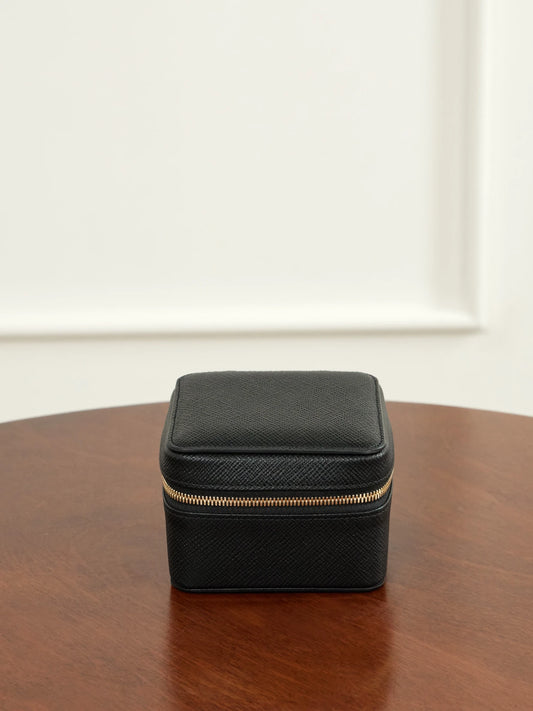 Smythson Panama Mini Leather Jewelry Box