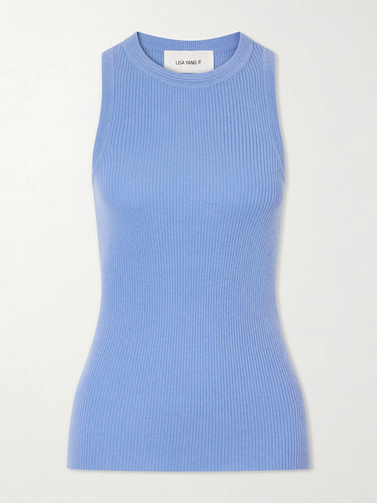 Amya Ribbed Cotton And Cashmere-blend Tank Top