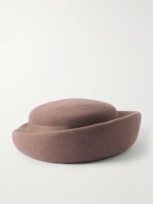 Gigi Burris Laura Wool And Cotton-blend Felt Pillbox Hat