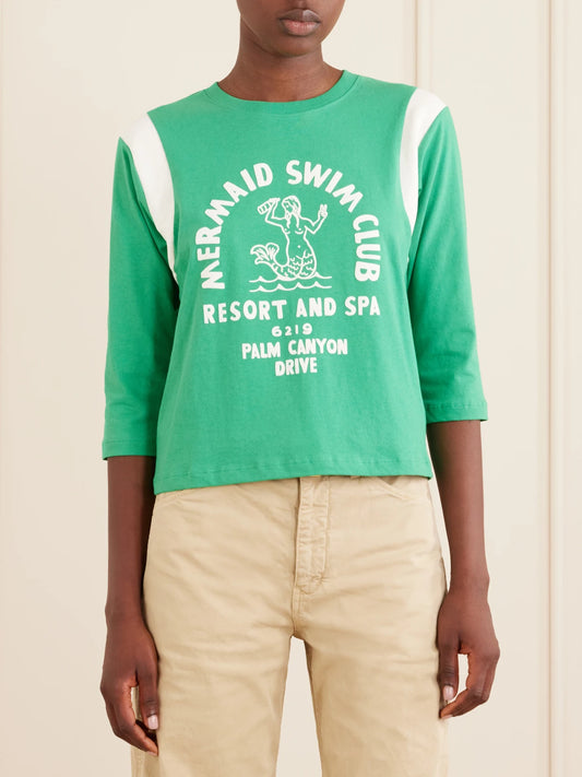 The Better Half Flocked Printed Cotton T-shirt