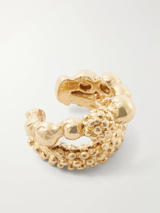 Paola Sighinolfi Plaka Gold-plated Ear Cuffs