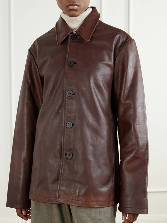 Studio Nicholson Landau Leather Jacket