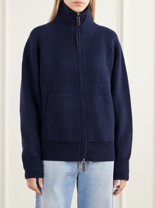 Guest In Residence Rib-trimmed Felted Wool And Cashmere-blend Jacket