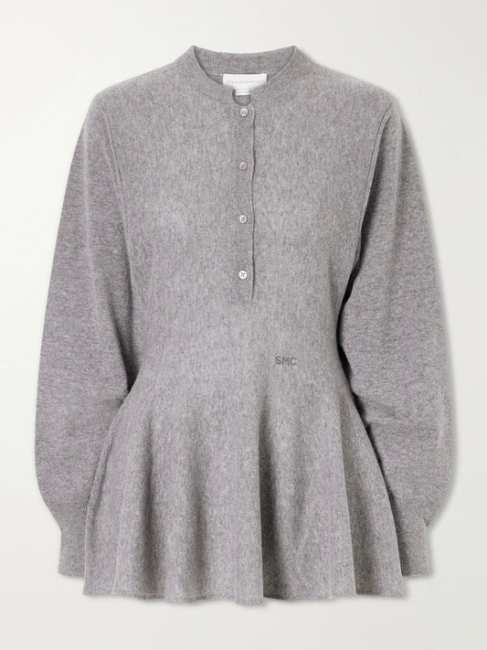 Wool Peplum Sweater