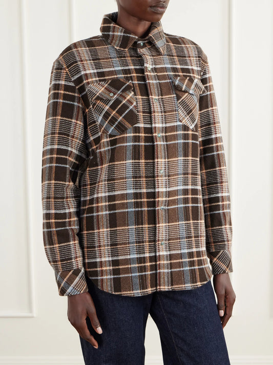 God's True Wilderness Checked Cashmere Shirt