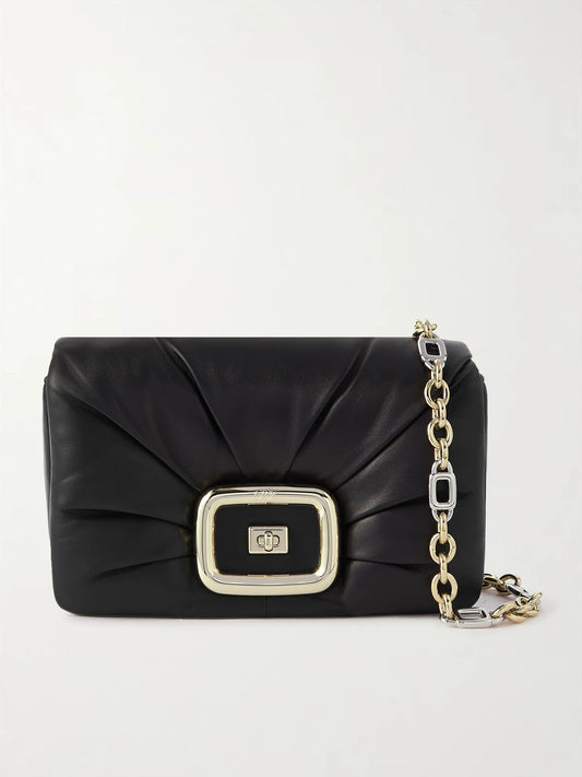Vic' Choc Me Padded Leather Shoulder Bag