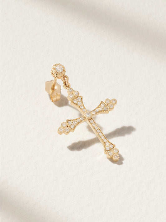 Jacquie Aiche Sophia 14-karat Gold Diamond Single Earring