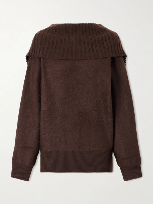 Sportmax Off-the-shoulder Wool Sweater