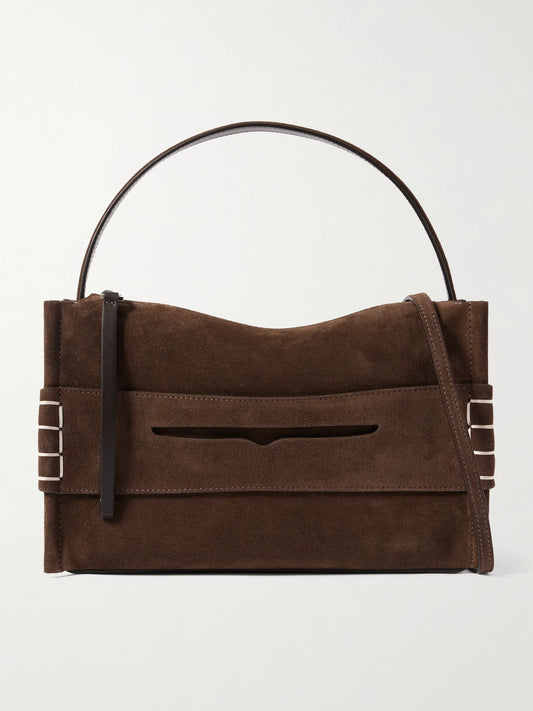 Loafer Suede Shoulder Bag