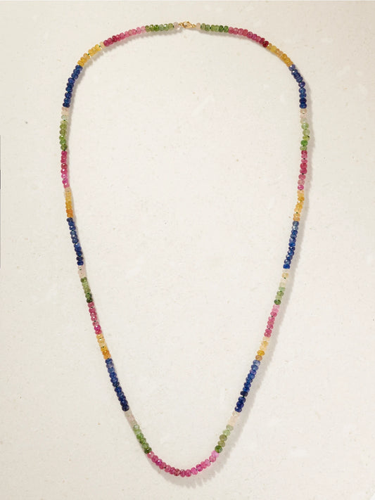 JIA JIA Arizona Jumbo 14-karat Gold Sapphire Necklace