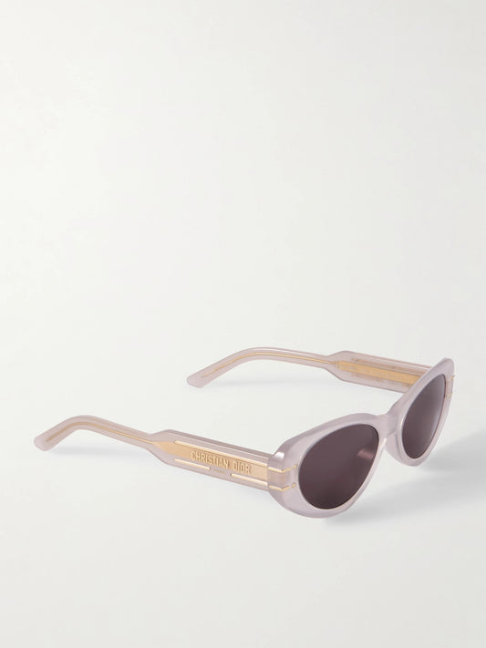 Diorsignature B8u Oval-frame Acetate Sunglasses