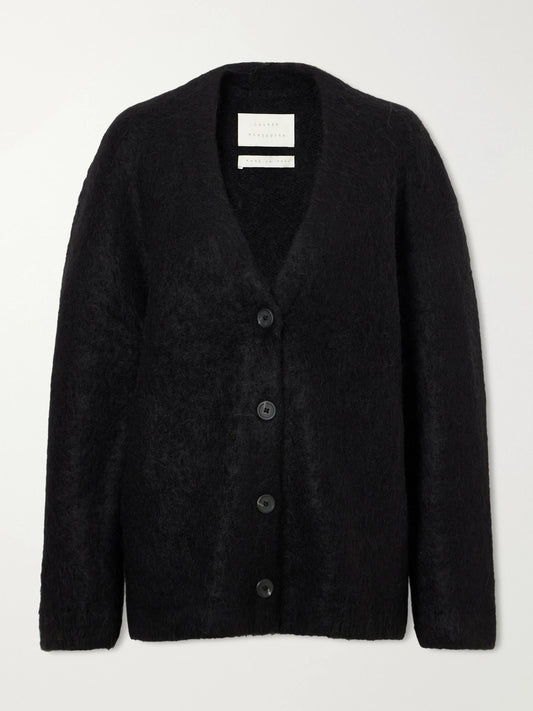 Lauren Manoogian Brushed Alpaca, Pima Cotton And Merino Wool-blend Cardigan