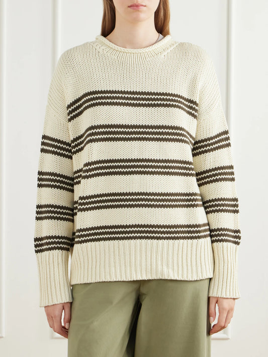 La Ligne Marina Striped Cotton Sweater
