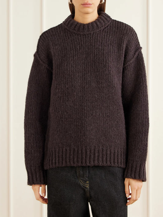 Our Legacy Ribbed Merino Wool And Alpaca-blend Sweater