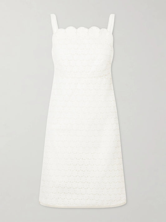 Mossi Broderie Anglaise Cotton Mini Dress
