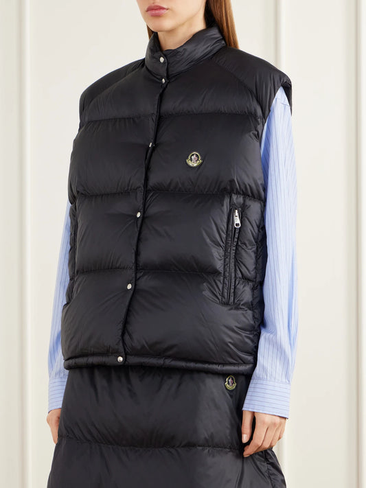Moncler Logo-appliquéd Quilted Shell Down Vest