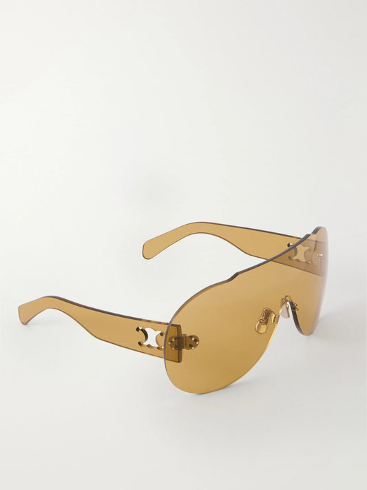 CELINE Eyewear Sundown Shade Aviator-style Rimless Sunglasses