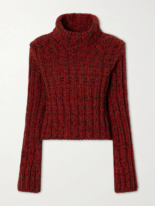 KHAITE Kelly Ribbed Cashmere Sweater