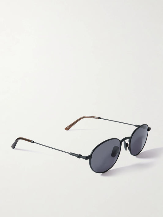 Thistles The Cruz Oval-frame Metal Sunglasses