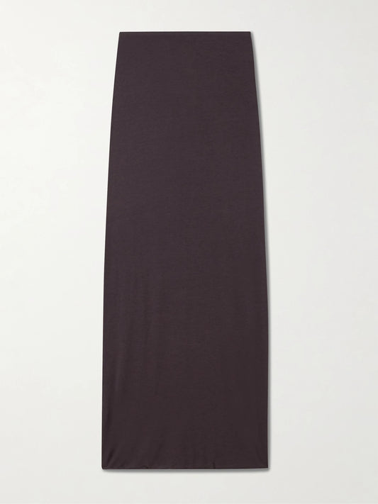 Sheer Modal-blend Long Skirt - Phoenix