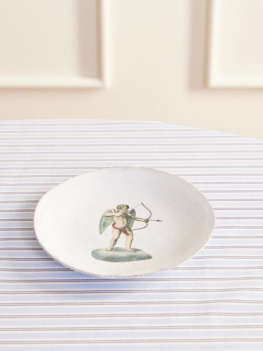 + John Derian Cupid Ceramic Plate