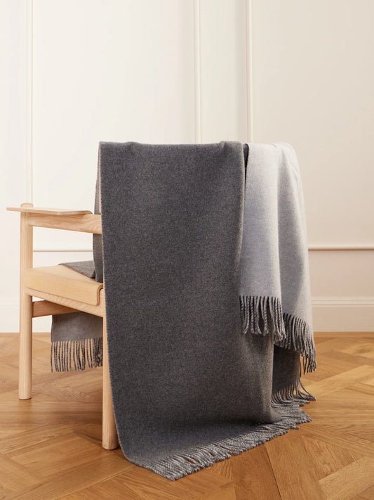 Fringed Cashmere Blanket