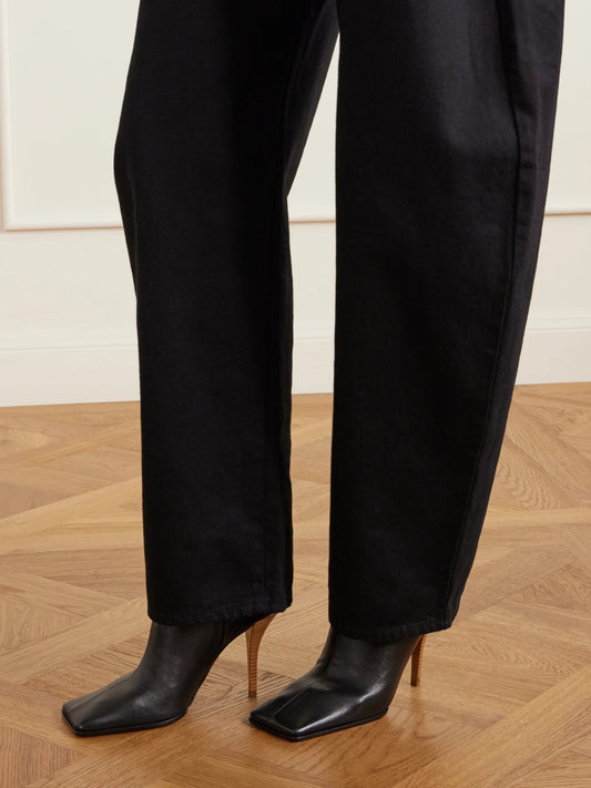 Alaïa 90 Leather Ankle Boots