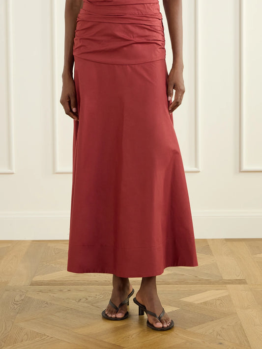 Faithfull Simone Cotton Midi Skirt